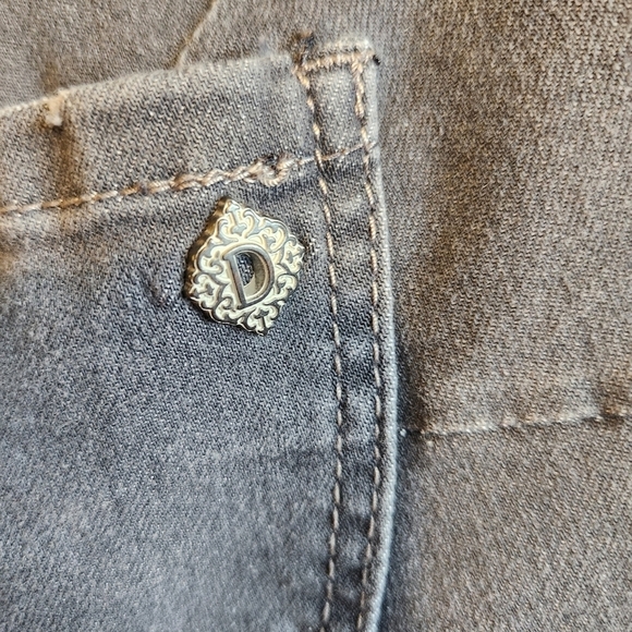 DEMOCRACY GRAY STRETCH MID RISE DENIM "AB-SOLUTION" JEAN SIZE 10 EUC - Picture 6 of 7